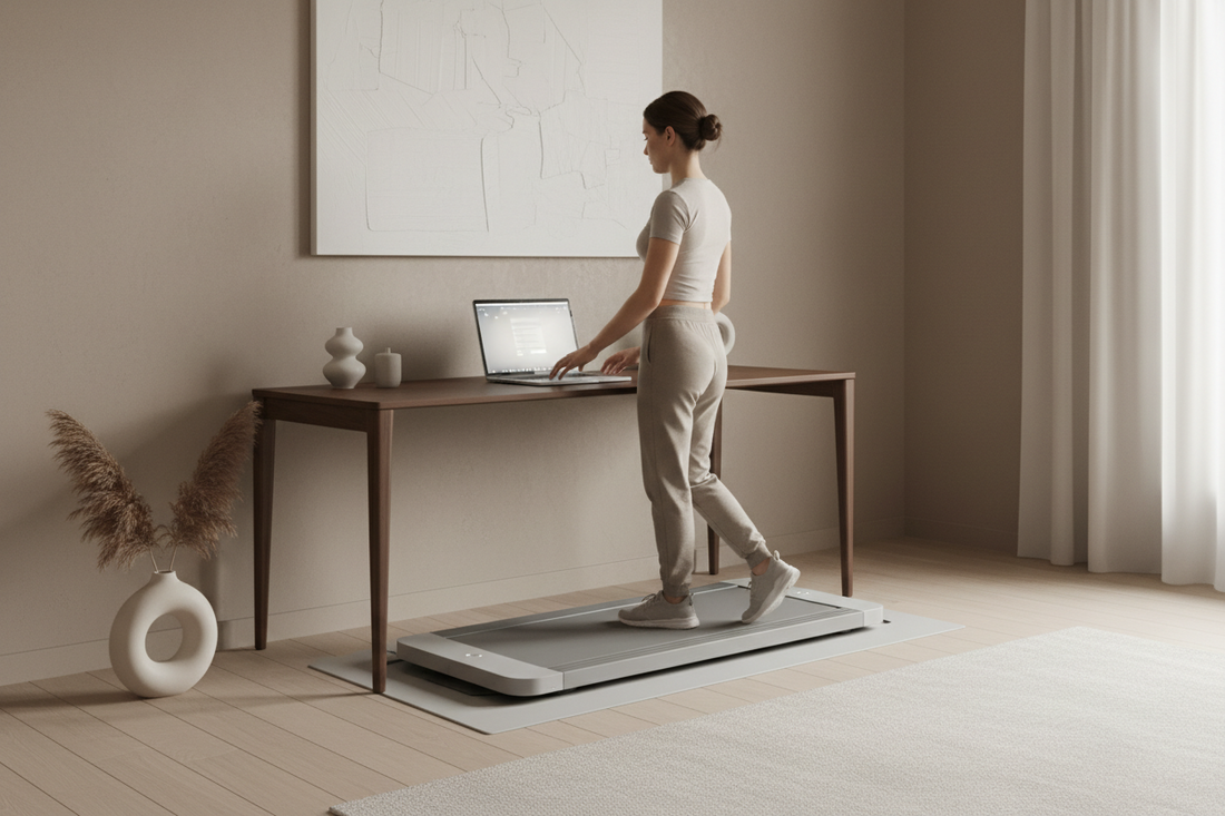 LED display desk treadmill