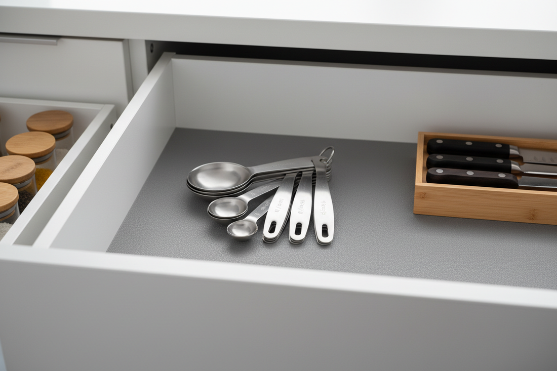 kitchen organizer drawers with spoons