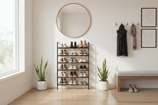 adjustable plastic shoe organizer shelf
