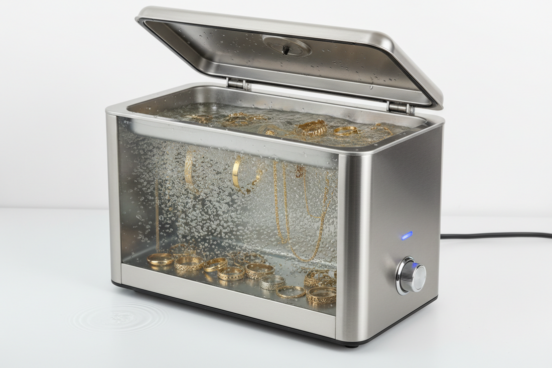 gold and diamond ring cleaning ultrasonic technology