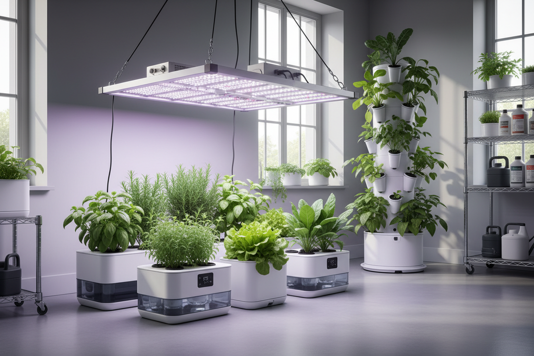 Leafypod smart planter using hydroponic LED light