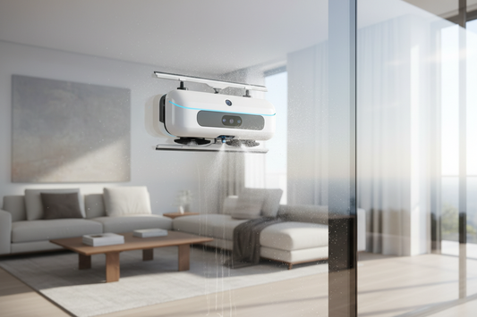 LIECTROUX YW509 window cleaning robot with remote control operation