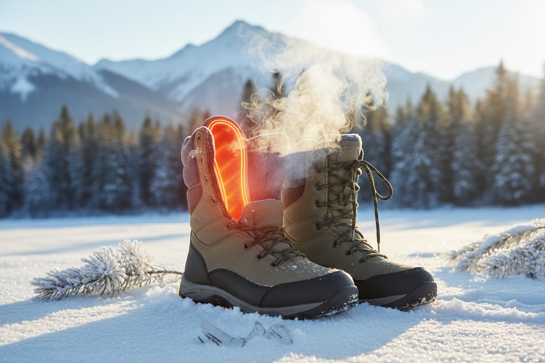 washable heated insoles close up