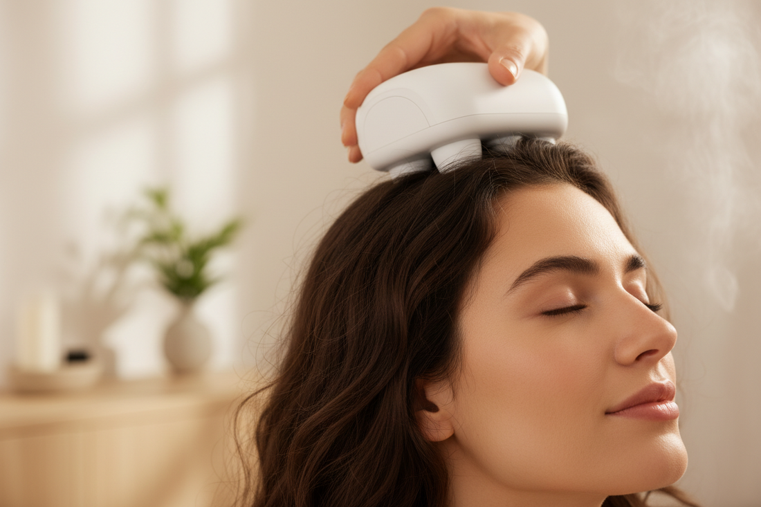 head massage device close up