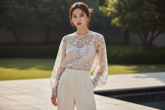 slim fit women blouse elegant look