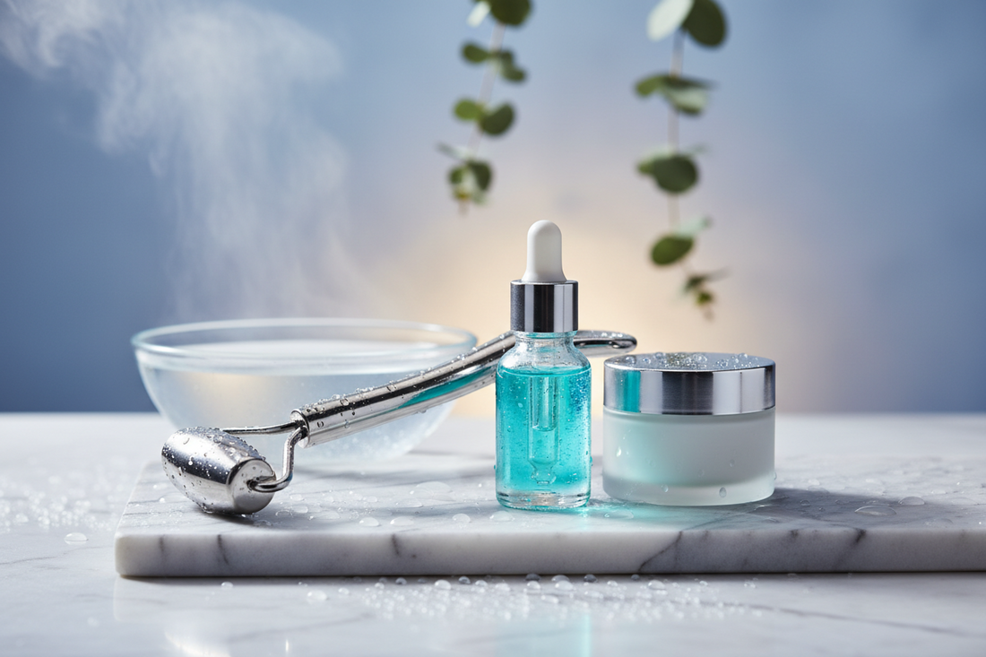 facial cold roller stainless steel design