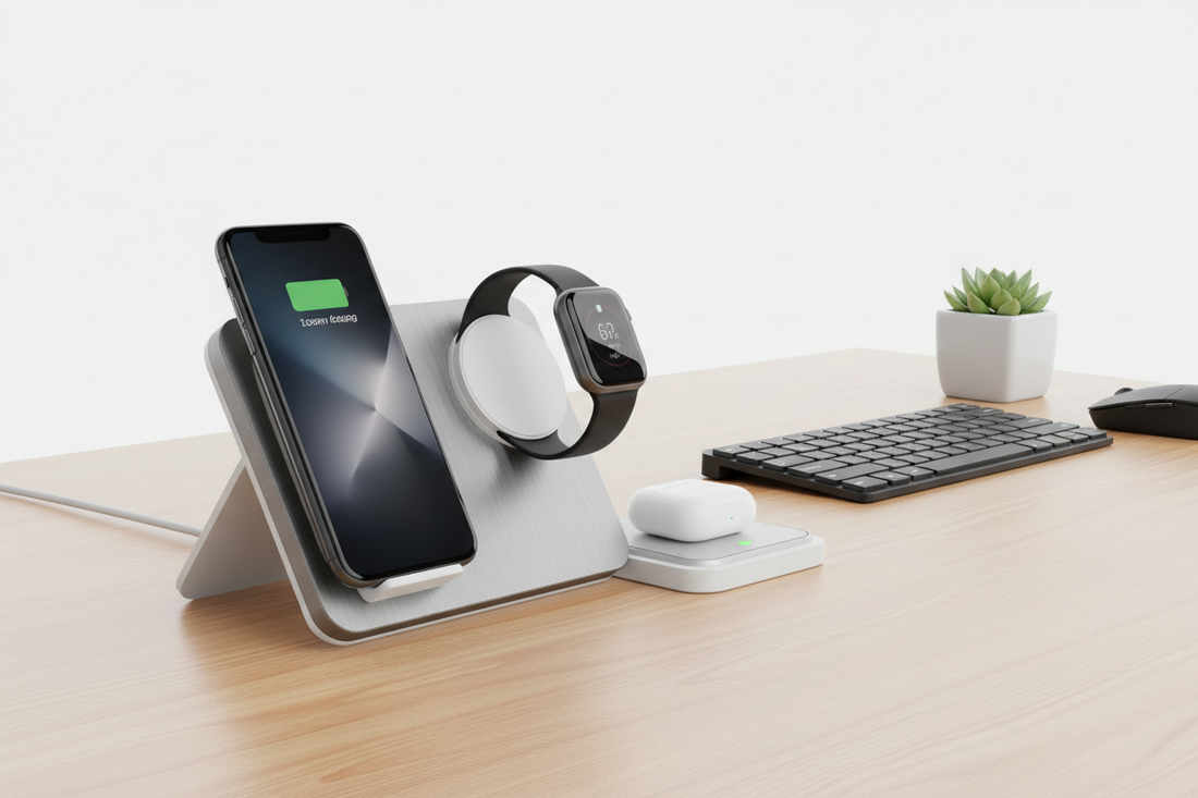 wireless earbuds charging pad