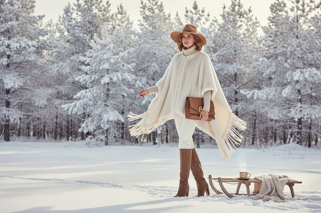 warm poncho winter fashion