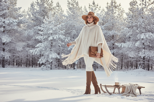 warm poncho winter fashion