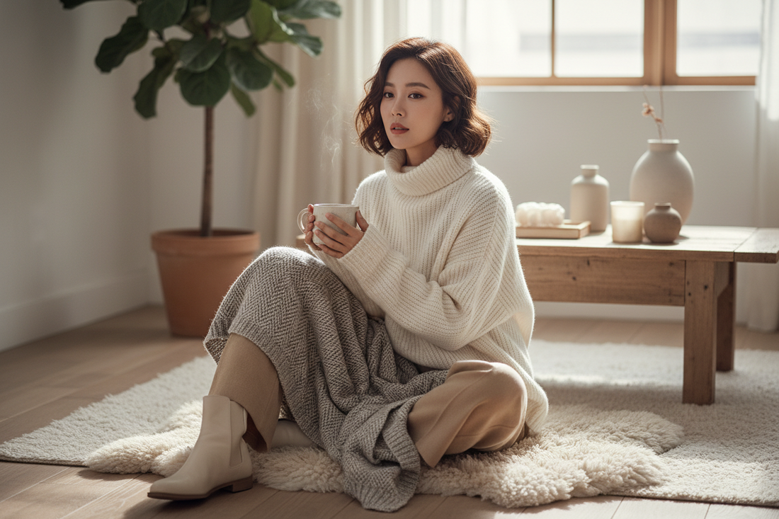 chunky knit sweater women