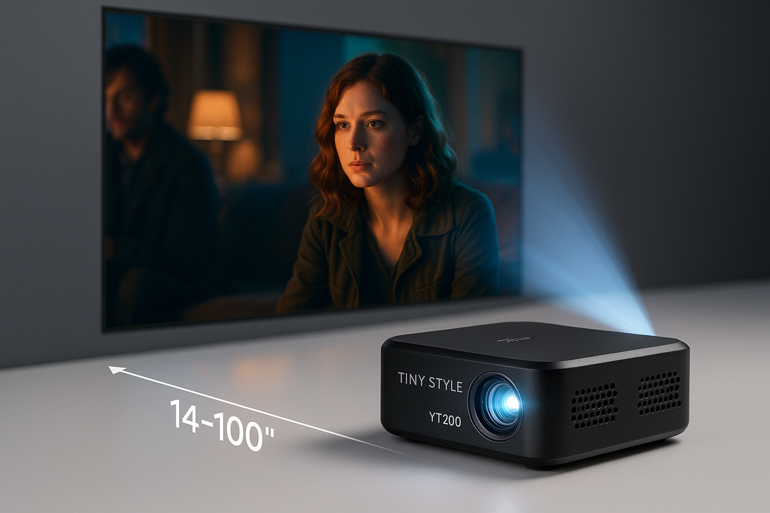 How to Set Up a Tiny Style YT200 Portable Projector for Outdoor Movies