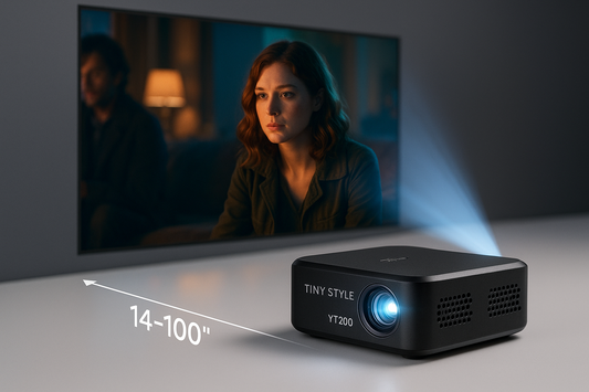 How to Set Up a Tiny Style YT200 Portable Projector for Outdoor Movies