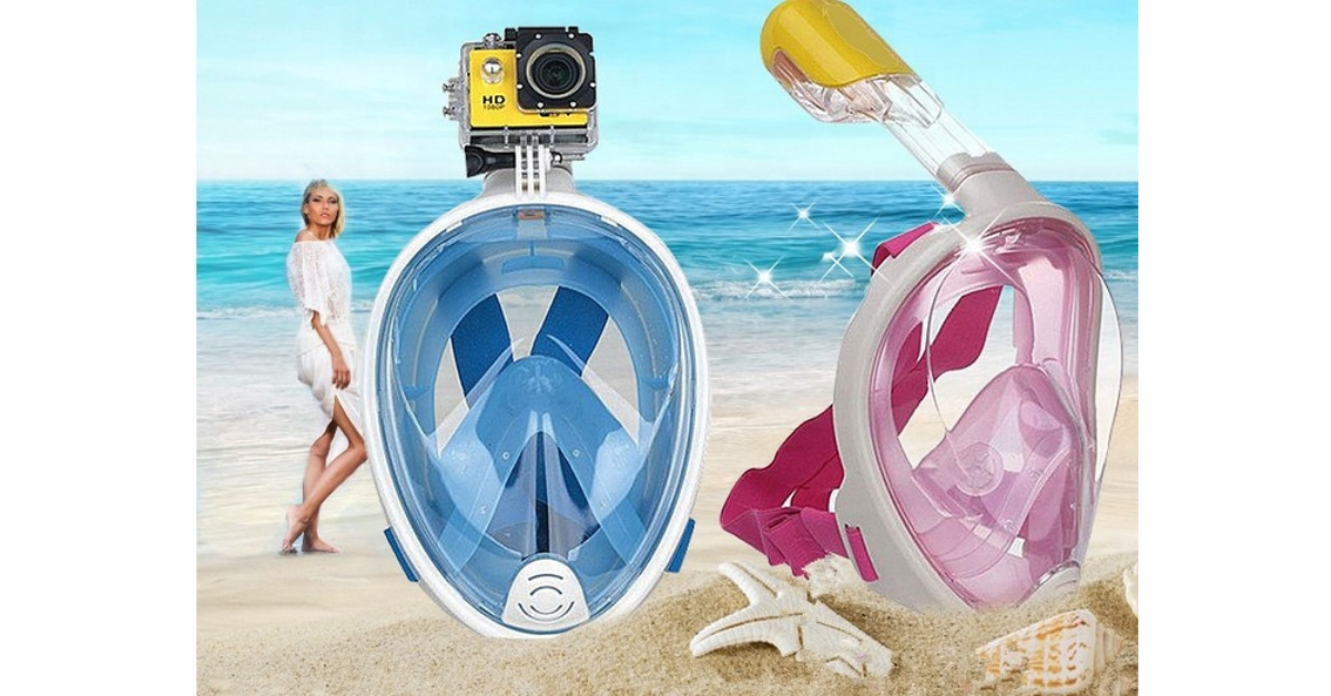 Full Face Snorkel Mask – 180° Wide View & Anti-Leak Design