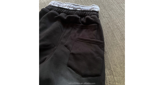 Baggy Wide Sweatpants Mens – Vintage Acid Washed Double Waist Oversized Loose Pants