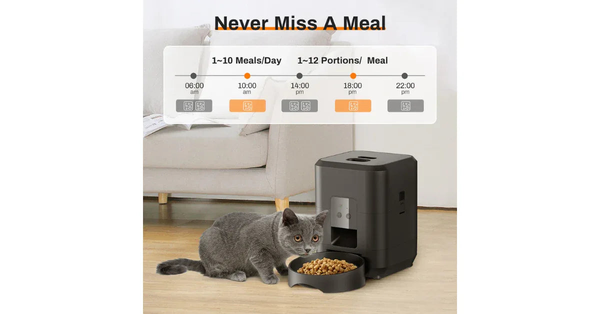 Smart Pet Feeder with Camera & App Control – Automatic Pet Feeding System for Cats & Dogs - vitaliqa