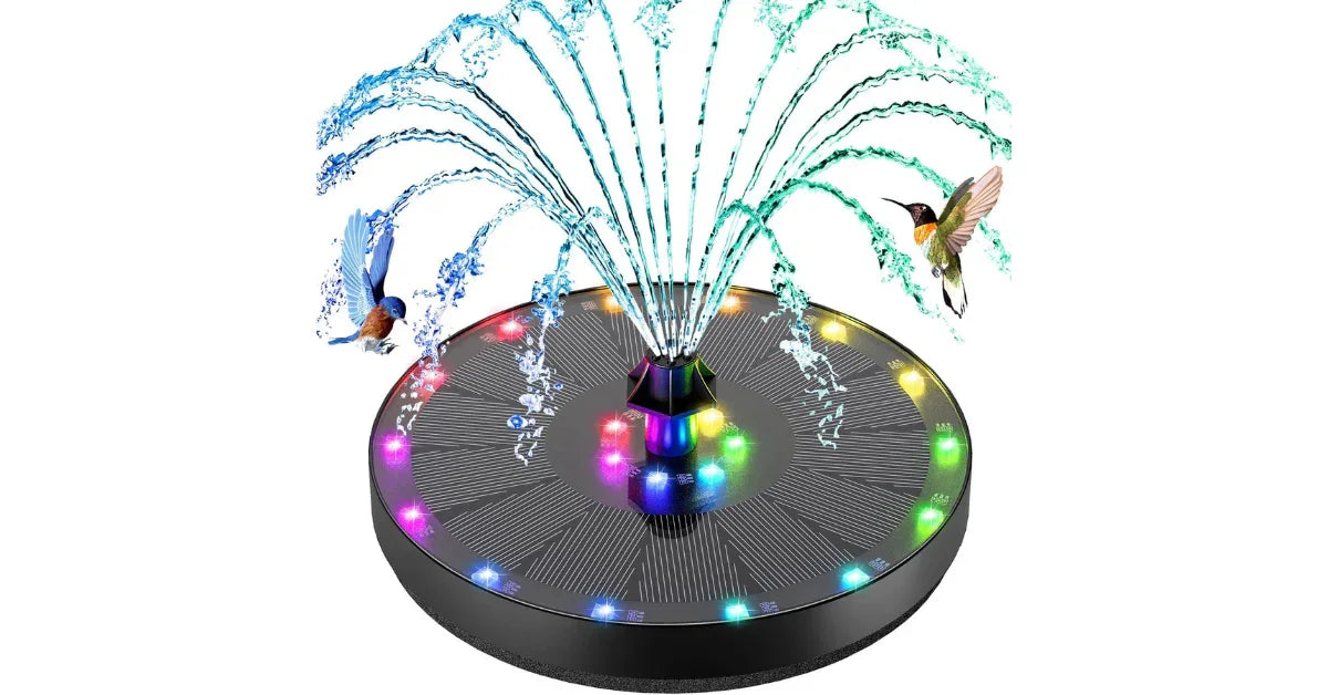 Solar Fountain Pump for Bird Bath & Pond – 3.5W Outdoor Floating Water Feature - vitaliqa