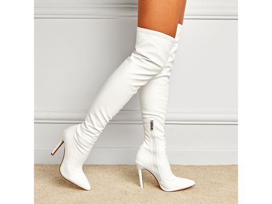 Banquet Botas Sexy Thigh-High Boots with Stiletto Heels - Luxury Women's Footwear