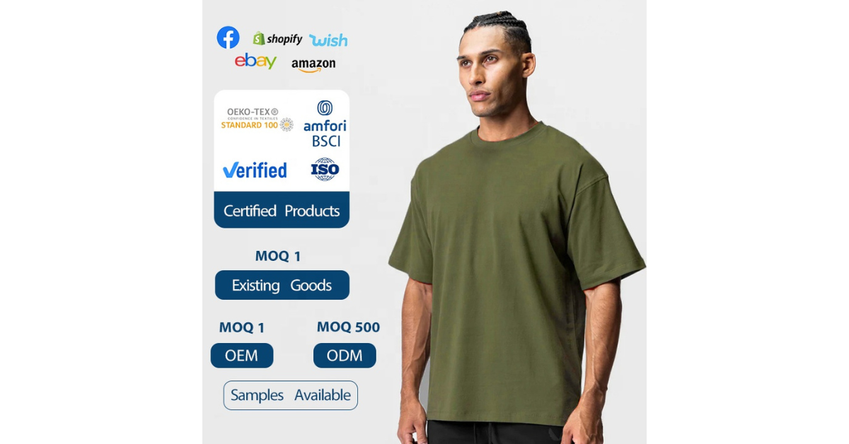 Men’s Oversized T-Shirt | Cotton Gym & Casual