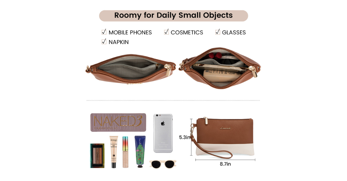 LOVEVOOK Leather Laptop Purse for Women