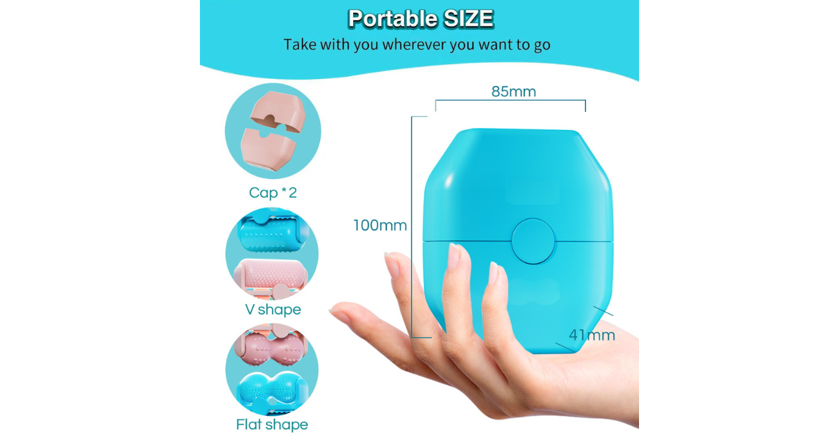 2in1 Silicone Ice Roller for Face & Neck | Cooling Massager