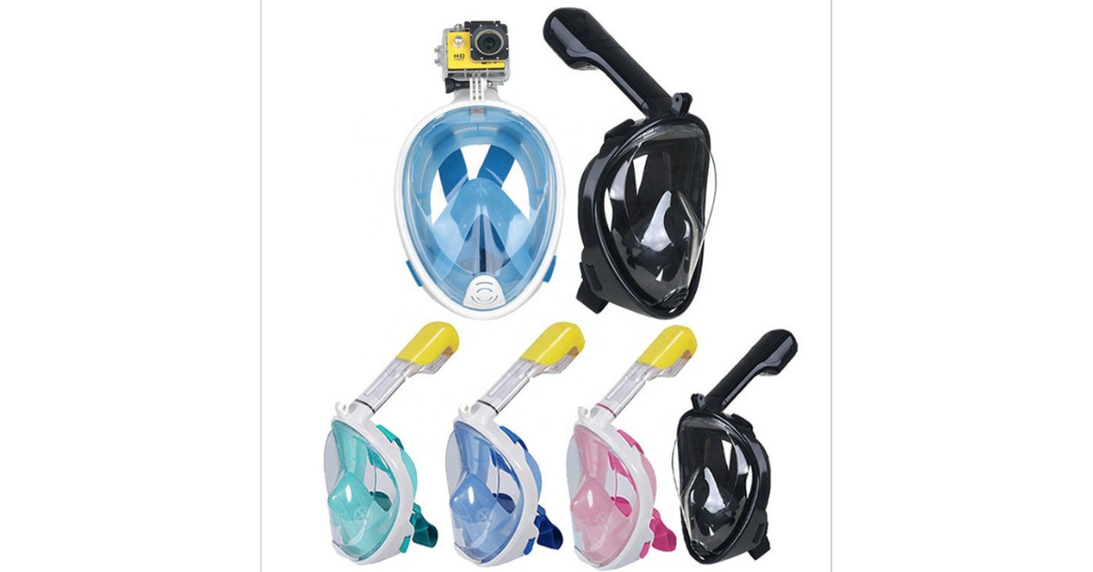 Full Face Snorkel Mask – 180° Wide View & Anti-Leak Design
