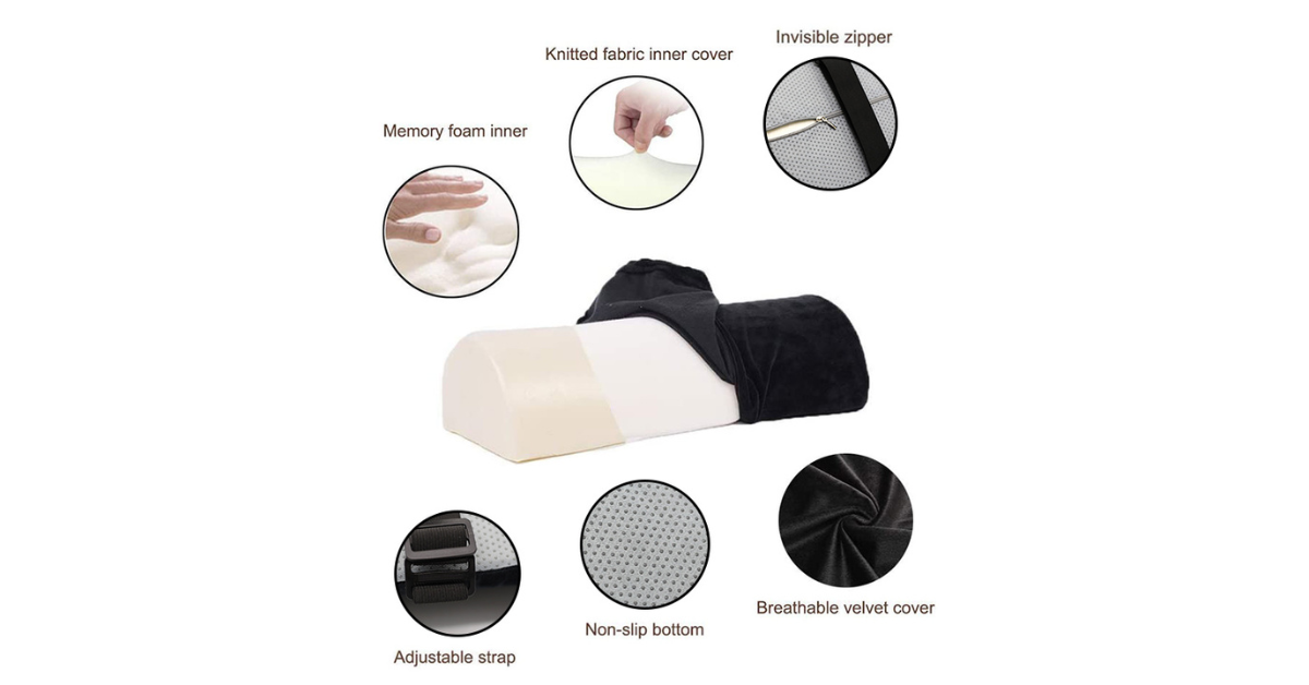 Ergonomic Memory Foam Foot Rest for Under Desk – Office Comfort Support