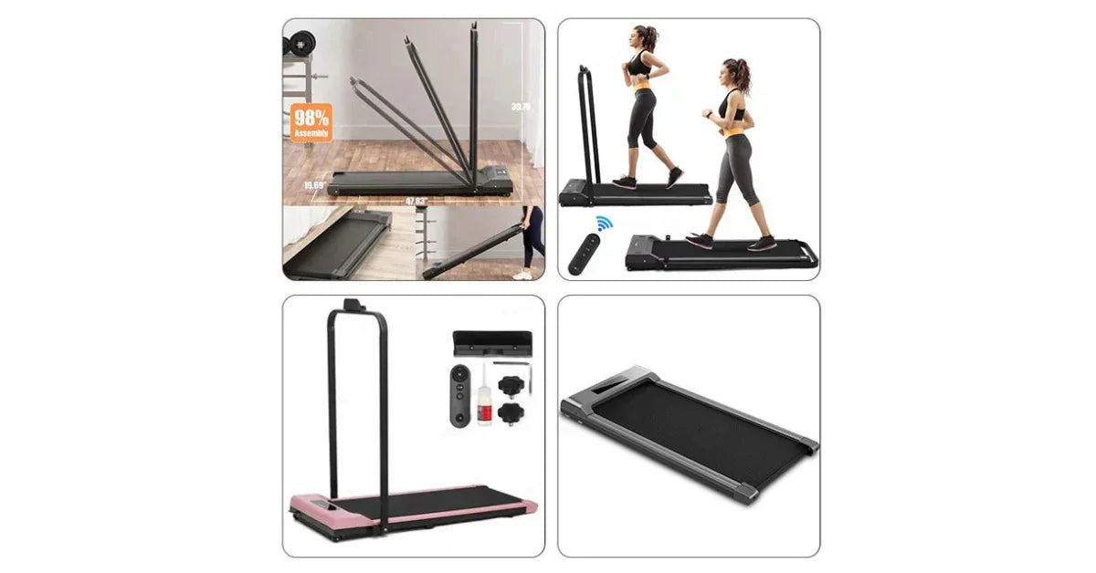 Ultra-Slim Folding Electric Treadmill for Small Spaces – Quiet, Compact, and Smart - vitaliqa