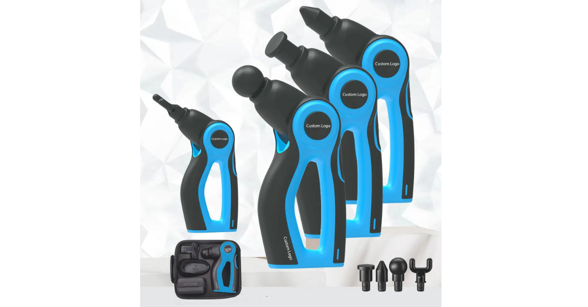 Recovery Professional Cold and Heated Massage Gun – Sharper Image Deep Tissue Relief