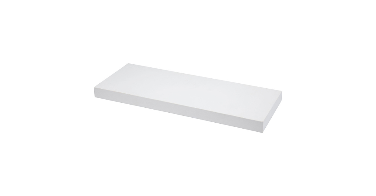 Adjustable wall mounted shelf in modern kitchen