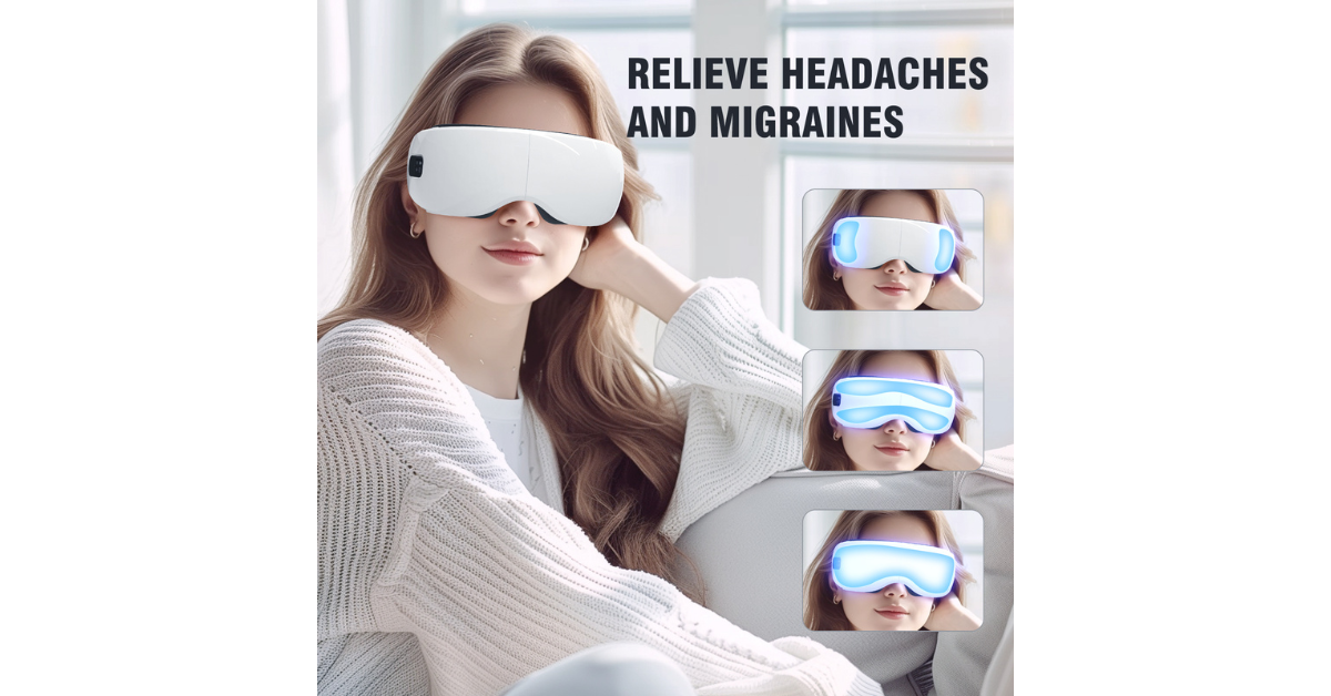 Air compression eye relaxation gadget