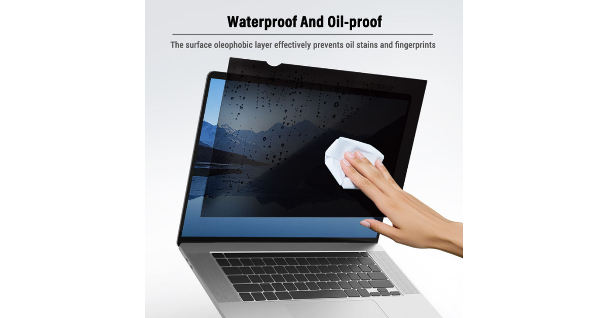 anti spy laptop privacy screen side view