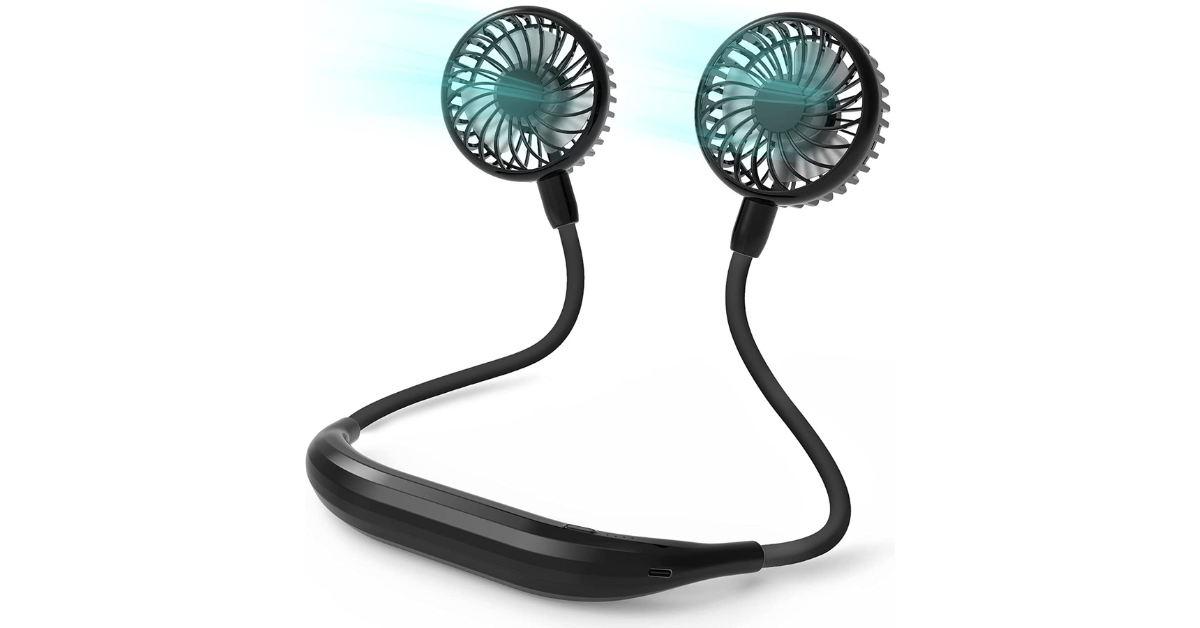 around the neck fan office cooling