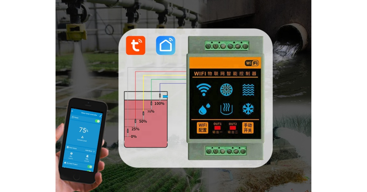 smart leak detector connected to pump