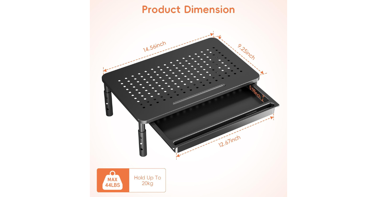 adjustable laptop stand for desk workspace setup