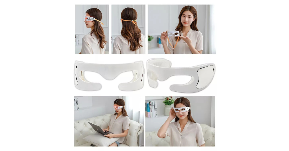 smart eye massager mask for relaxation