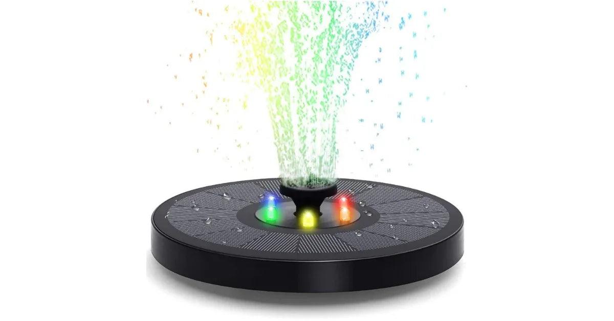 Solar Fountain Pump for Bird Bath & Pond – 3.5W Outdoor Floating Water Feature - vitaliqa