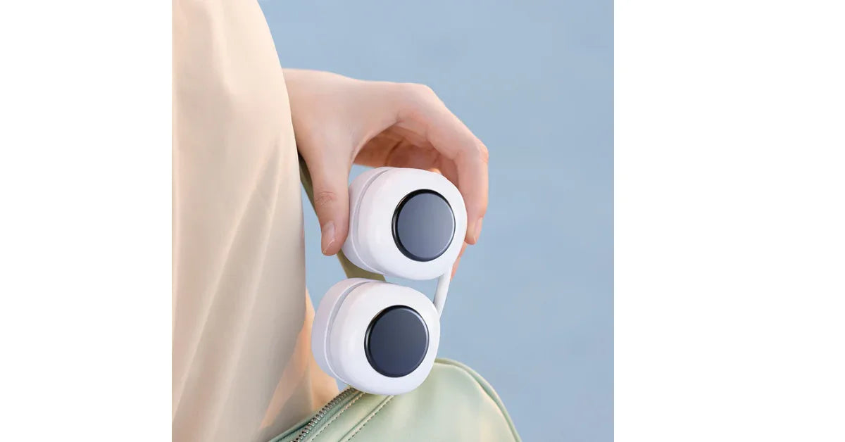 Portable Neck Fan QW-F19 – Wearable Bladeless-Style Air Cooler (1800mAh, 3 Speeds) - vitaliqa