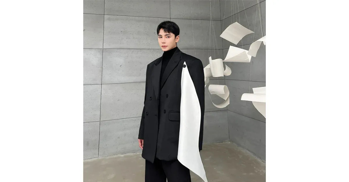 OUDINA Oversized Black Blazer – Chic & Comfortable Women's Jacket - vitaliqa