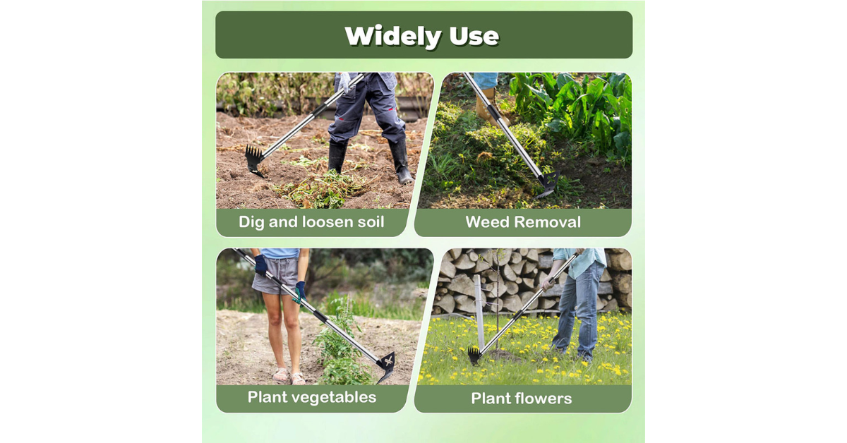 Heavy duty root remover in garden