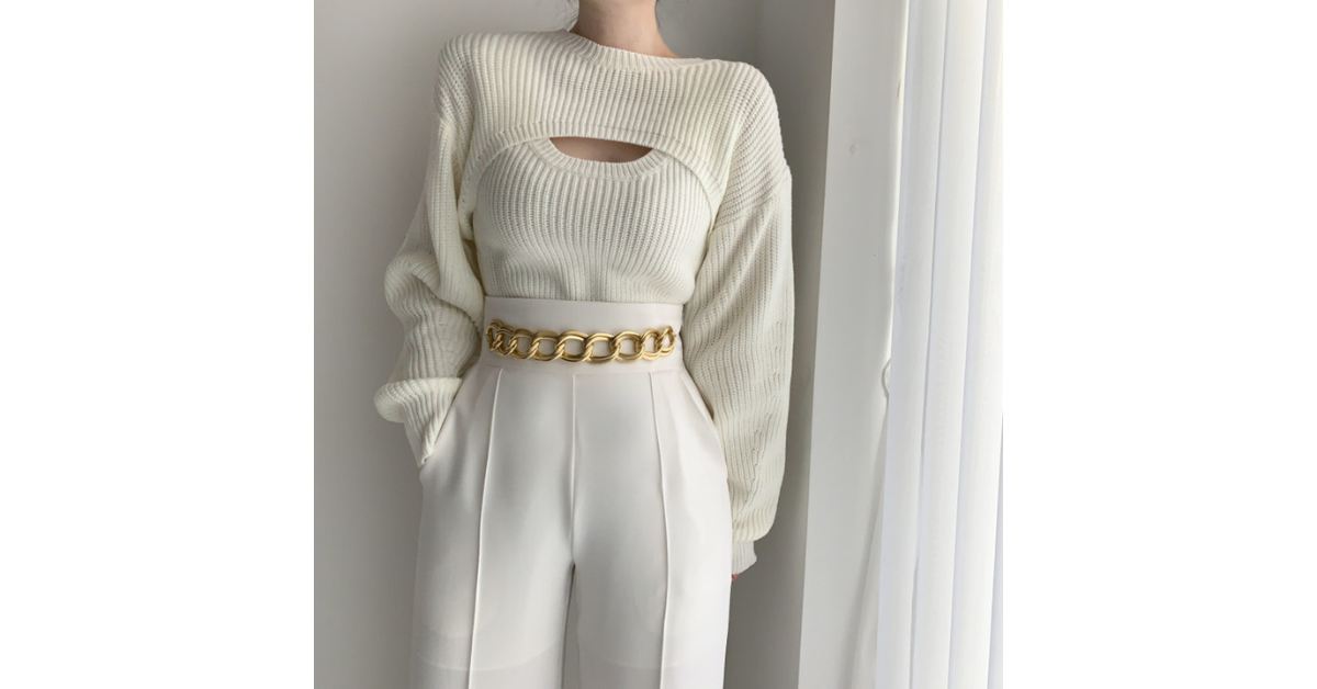 casual knit lounge set women