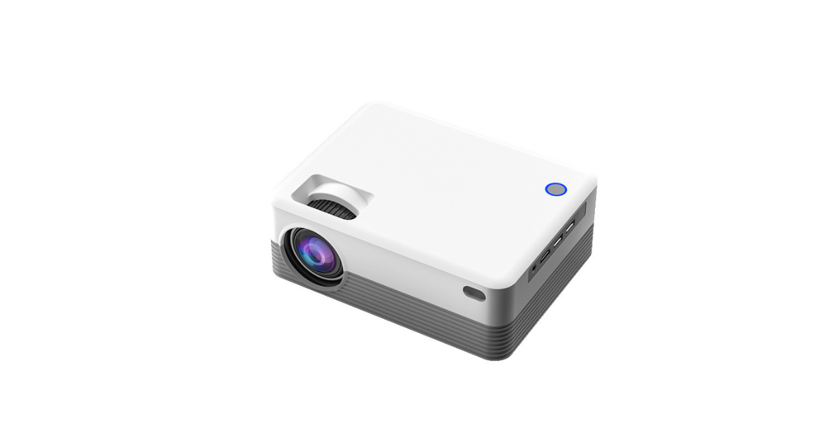 Wi-Fi connected projector displaying streaming app