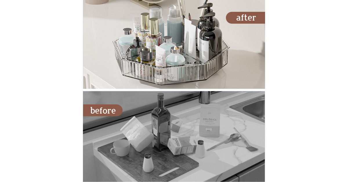 Multi-purpose kitchen storage with spice jars and condiments