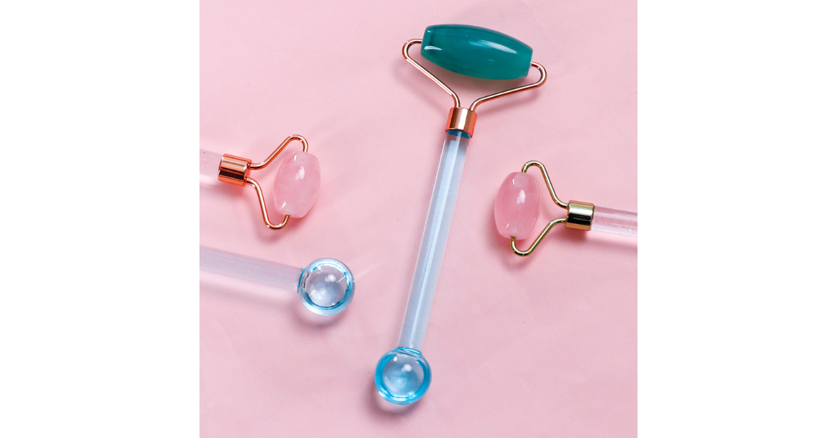 Custom Logo Facial Globes Jade Roller for face
