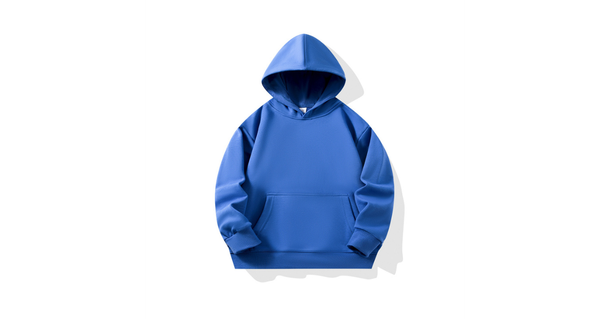 Close-up of hoodie fabric and stitching