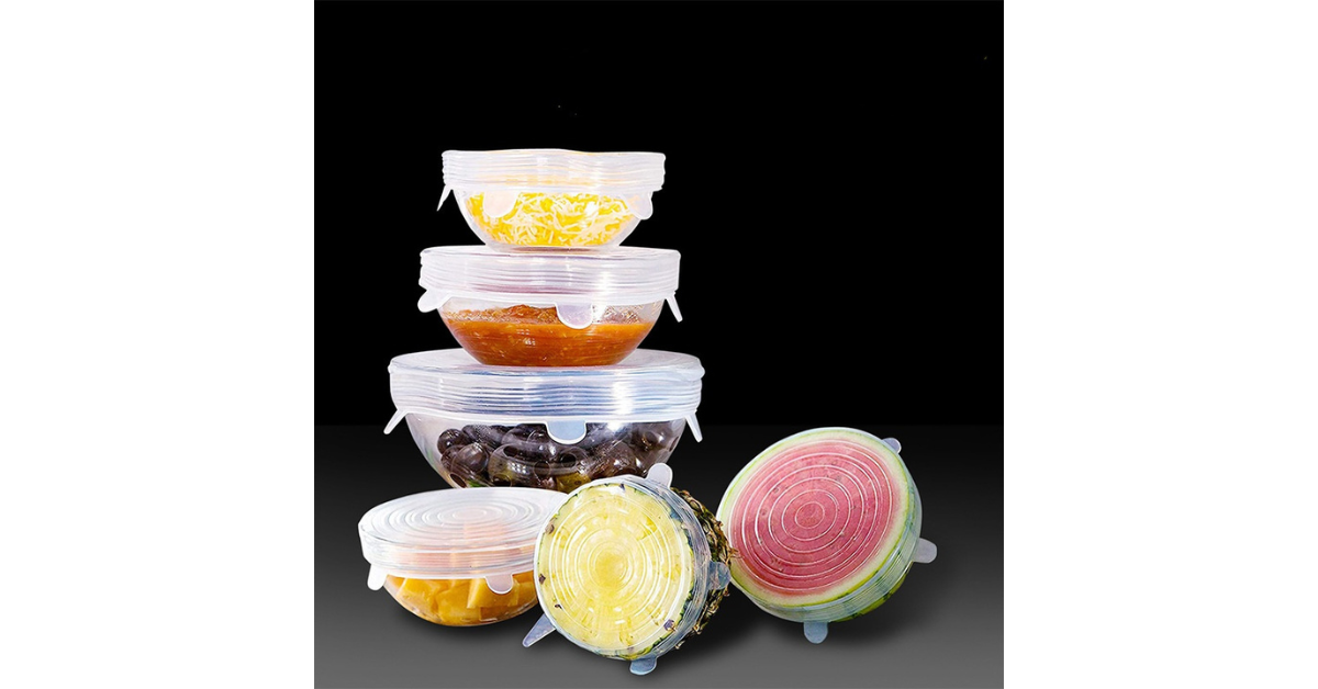 Reusable silicone lid with vibrant color