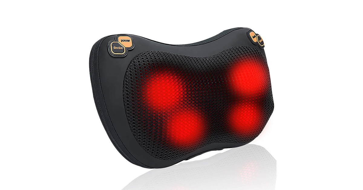 Deep tissue Shiatsu massager cushion for back pain
