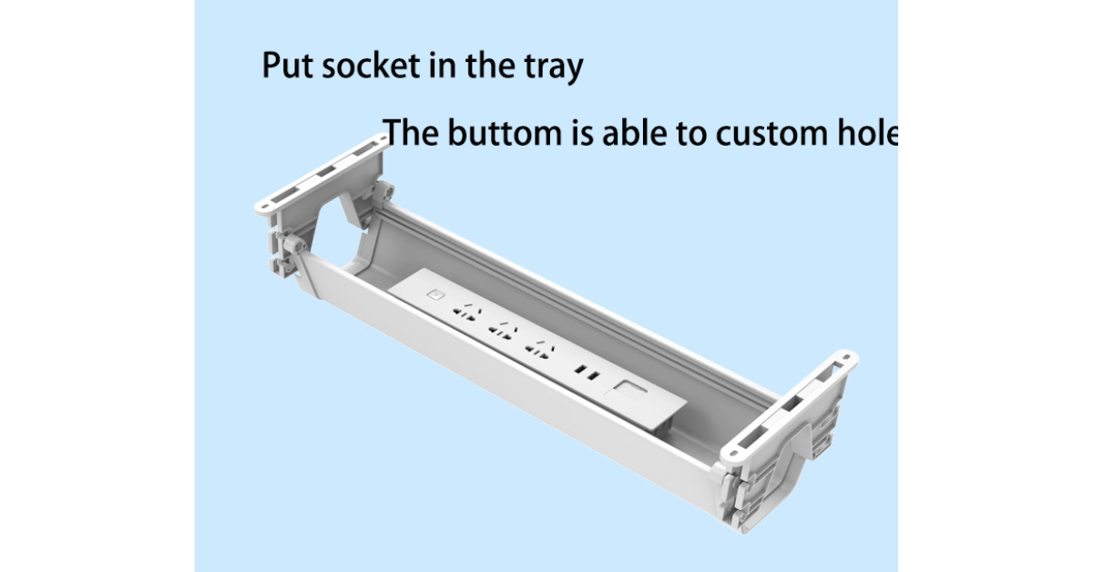 desk cable management solution for clean workspace