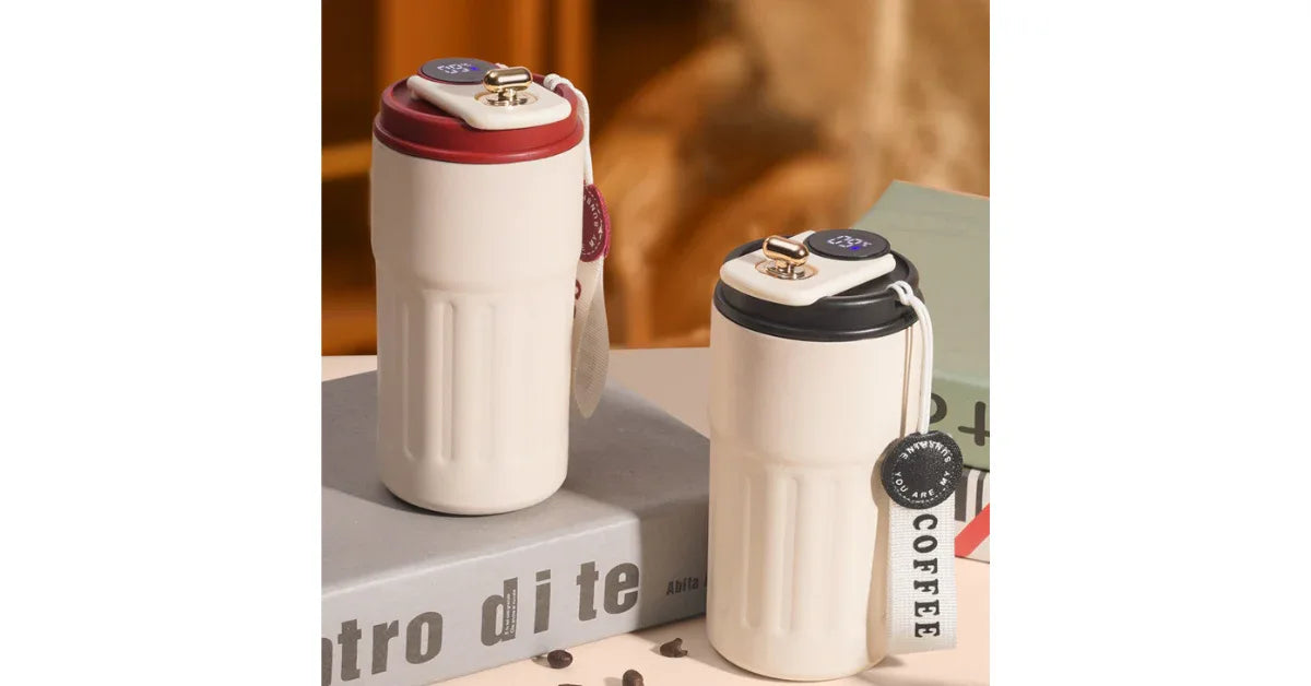 Smart Insulated Stainless Steel Travel Mug with Temperature Display – Eco Travel Mug - vitaliqa