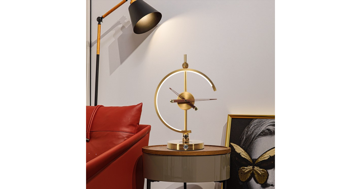 modern desk lamp on study desk