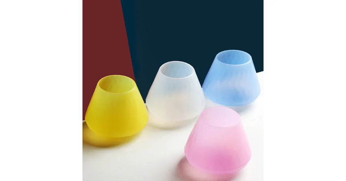 Unbreakable Silicone Wine Glasses | Dishwasher Safe Cups - vitaliqa